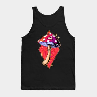 Trippy Third Eye Mushroom Tank Top